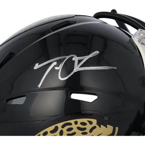 Trevor Lawrence Signed Jaguars Throwback Mini Helmet | Authenticated