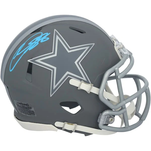 CeeDee Lamb Signed Riddell Slate Speed Mini Helmet | Dallas Cowboys