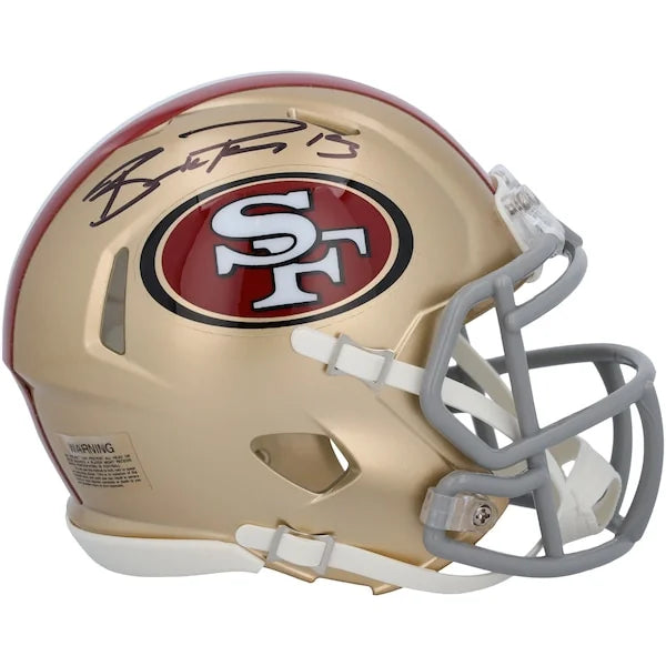 Brock Purdy Signed 49ers Riddell Speed Mini Helmet | Authenticated