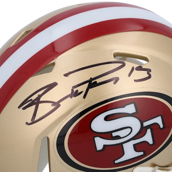 Brock Purdy Signed 49ers Riddell Speed Mini Helmet | Authenticated