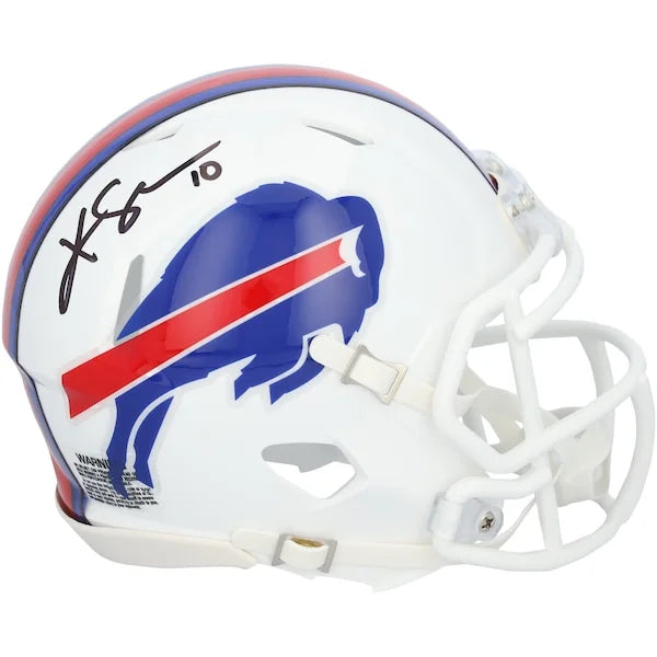Khalil Shakir Signed Buffalo Bills Riddell Speed Mini Helmet | Authenticated