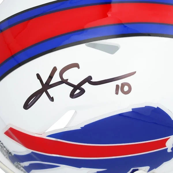 Khalil Shakir Signed Buffalo Bills Riddell Speed Mini Helmet | Authenticated