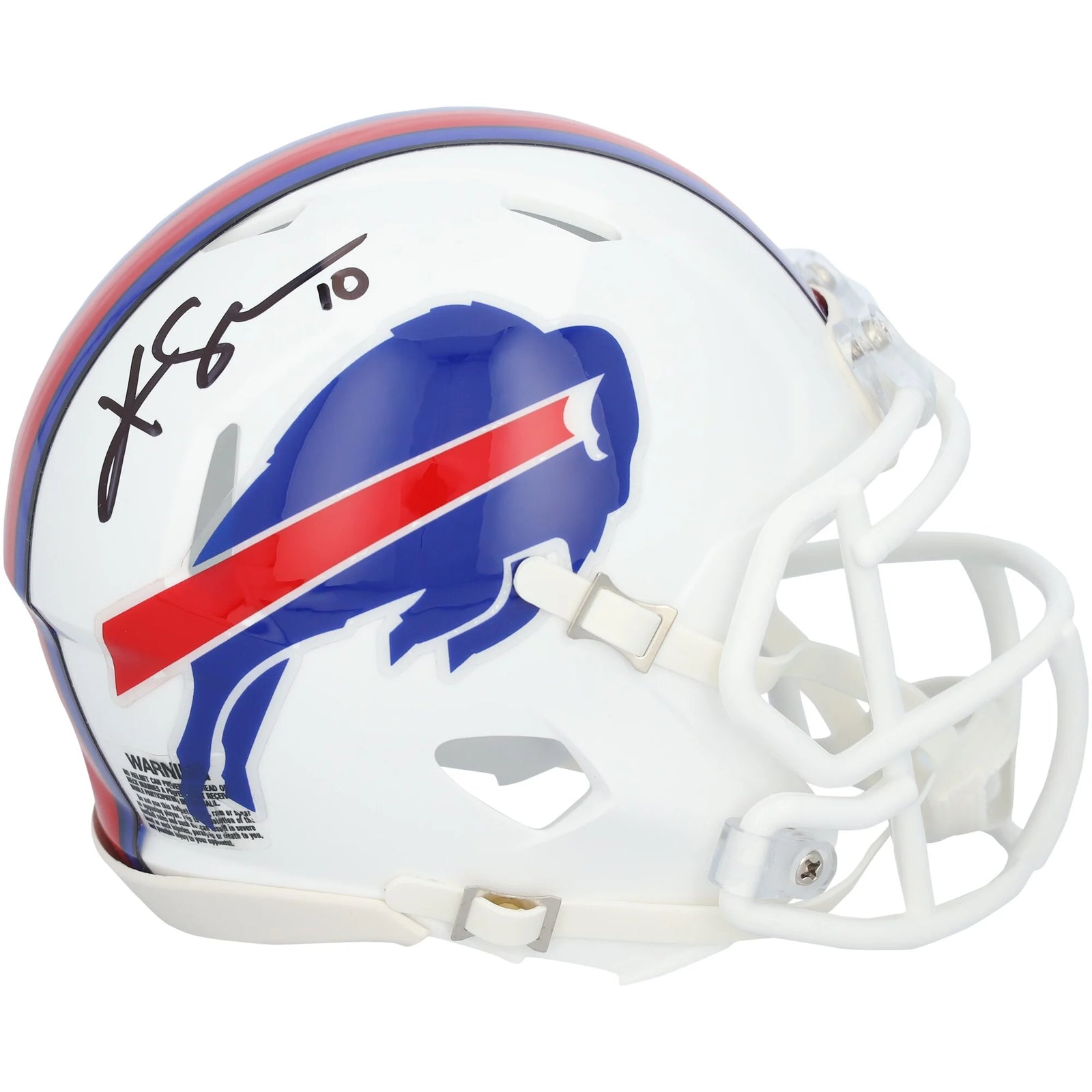 Khalil Shakir Signed Buffalo Bills Riddell Speed Mini Helmet | Authenticated