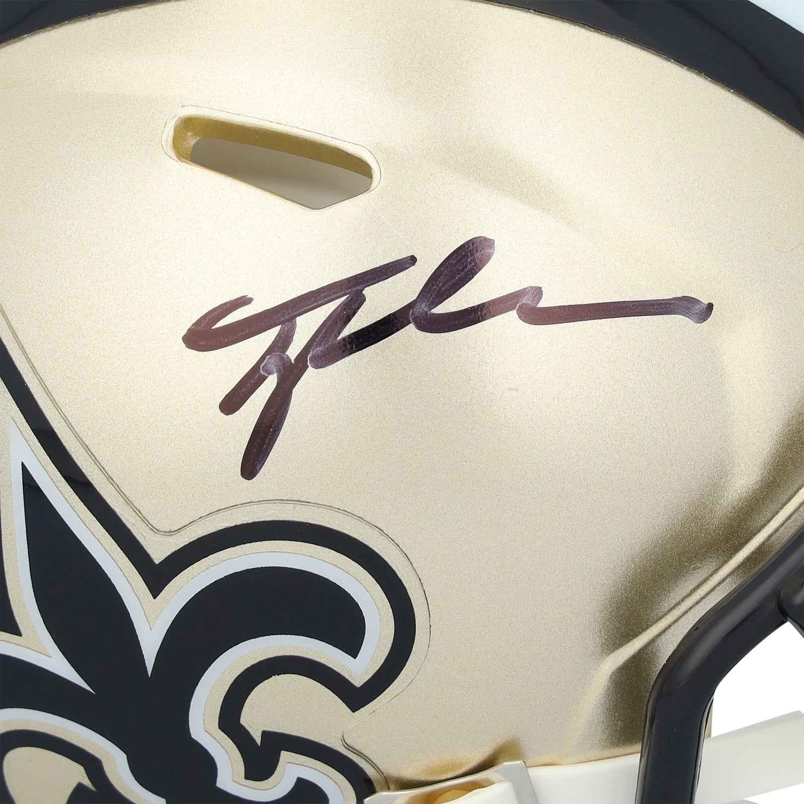 Tyler Shough Signed Riddell Speed Mini Helmet | New Orleans Saints