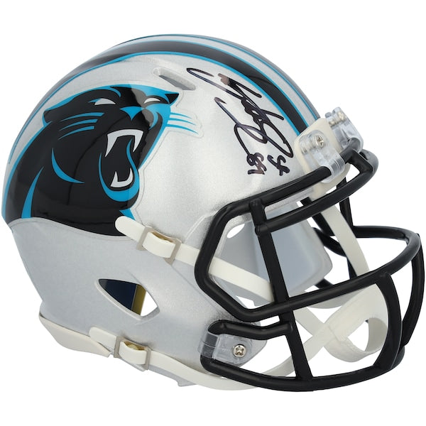 Steve Smith Carolina Panthers Autographed Fanatics Authentic Riddell Speed Mini Helmet