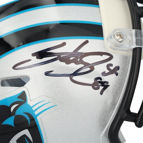 Steve Smith Carolina Panthers Autographed Fanatics Authentic Riddell Speed Mini Helmet