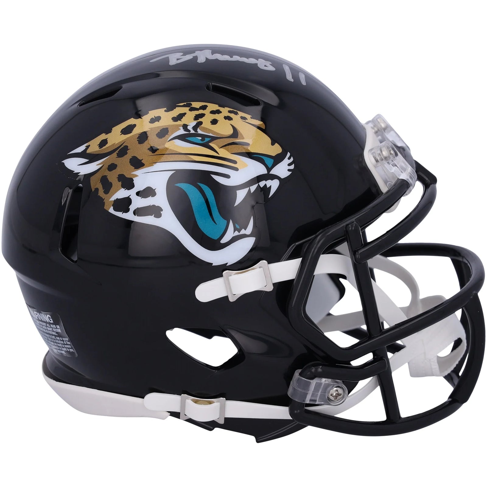 Brian Thomas Jr. Jacksonville Jaguars Autographed Riddell Speed Mini Helmet - FA2