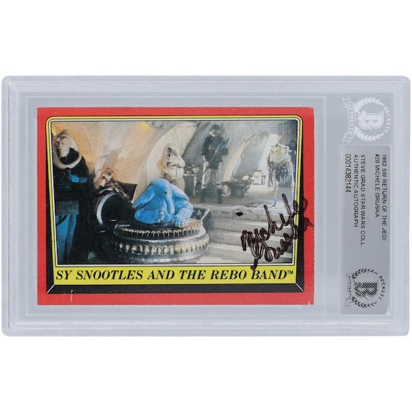 Micahel Gruska Star Wars Autographed 1983 Topps Return of the Jedi 20 BGS Authenticated Card - The Ballers Bank