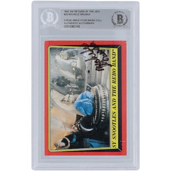 Micahel Gruska Star Wars Autographed 1983 Topps Return of the Jedi 20 BGS Authenticated Card - The Ballers Bank