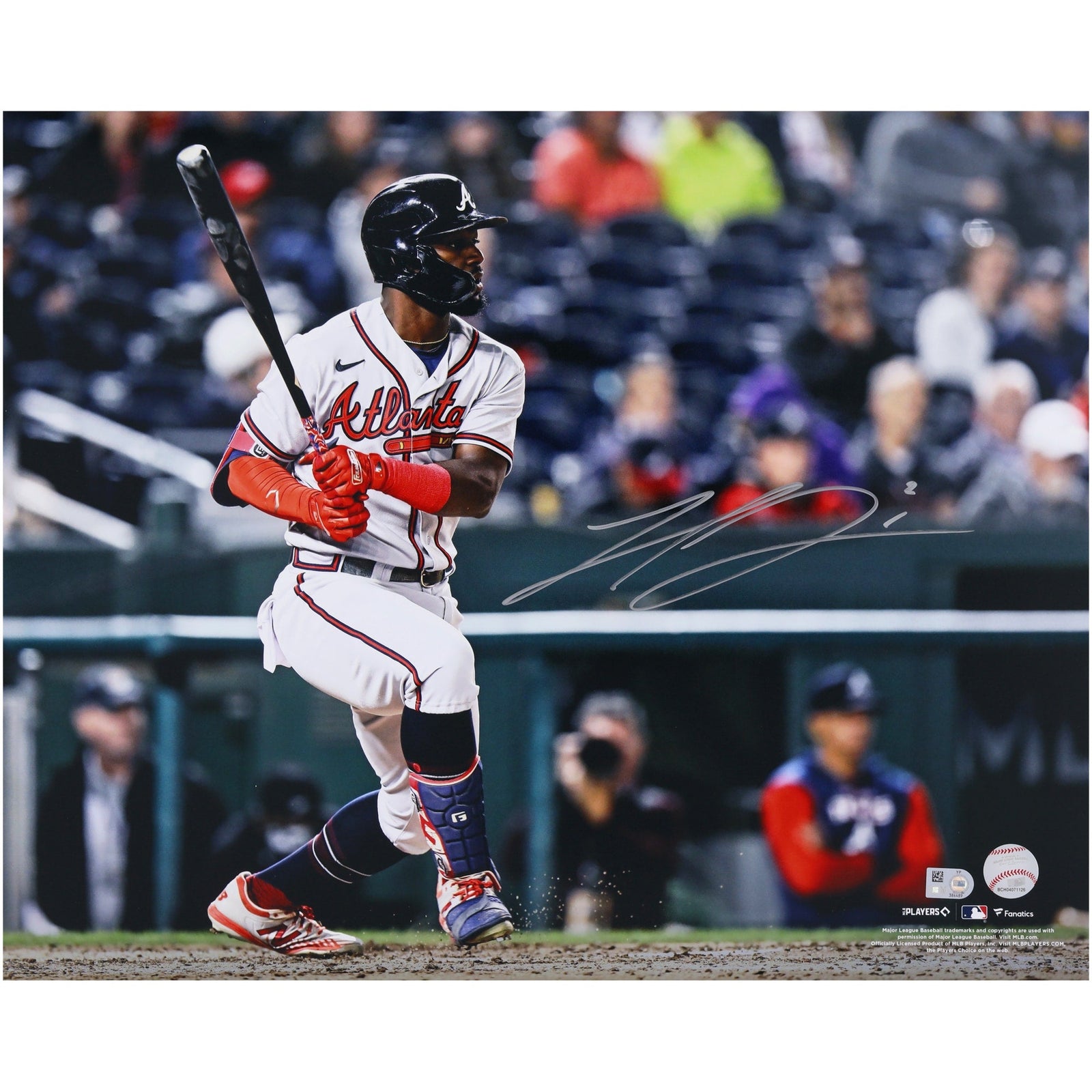 Michael Harris II Atlanta Braves Fanatics Authentic Autographed 16'' x 20'' Hitting Photograph - The Ballers Bank