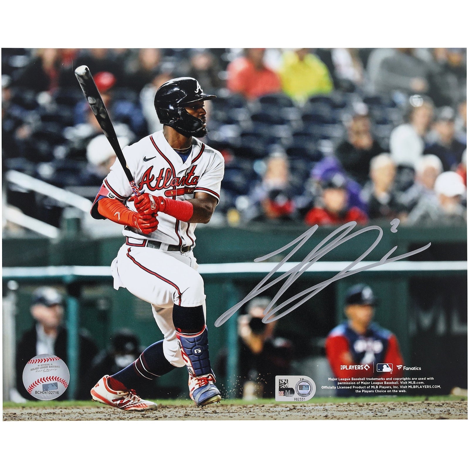 Michael Harris II Atlanta Braves Fanatics Authentic Autographed 8'' x 10'' Hitting Photograph - The Ballers Bank