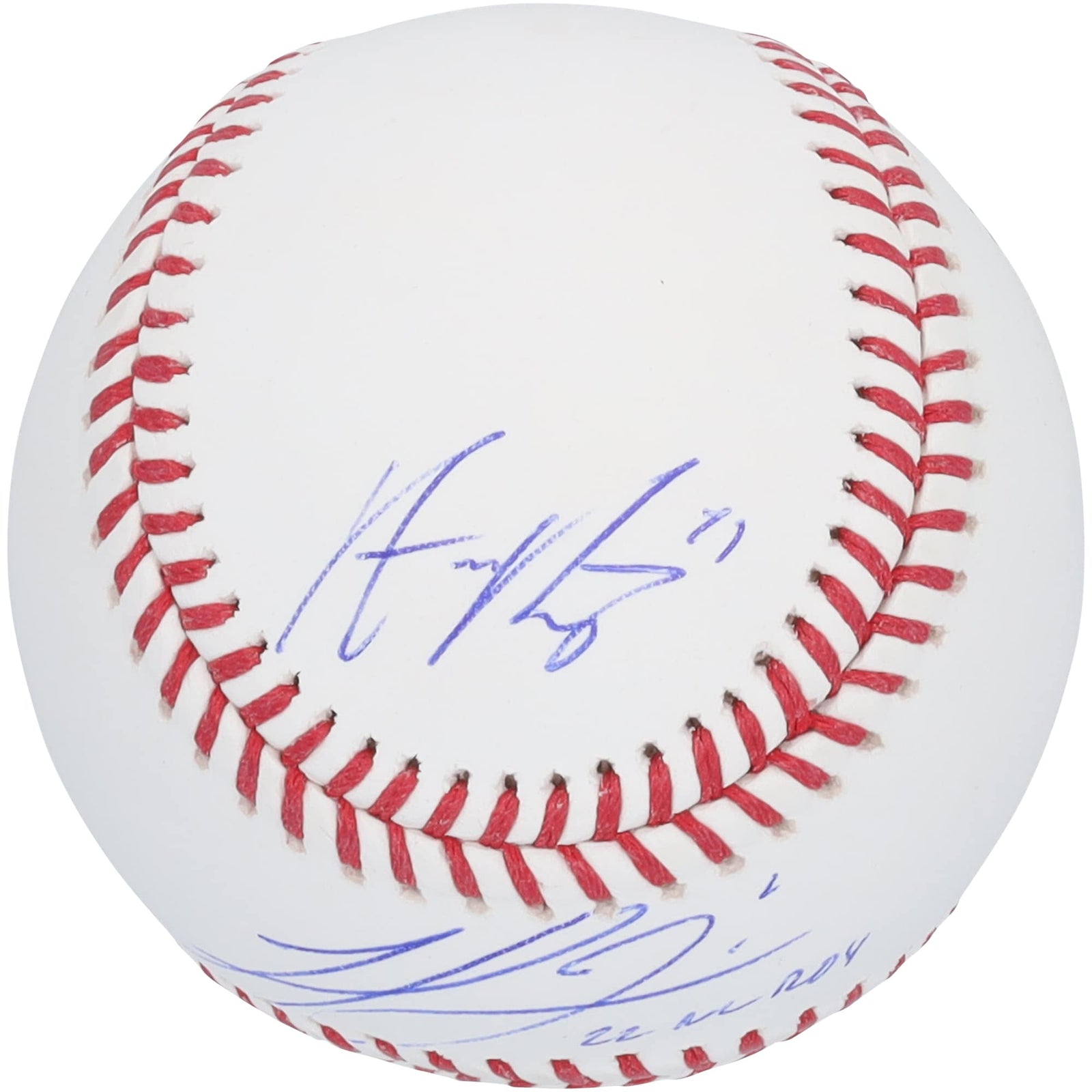 Michael Harris II & Austin Riley Atlanta Braves Autographed Fanatics Authentic Baseball with "22 NL ROY" Inscription - The Ballers Bank