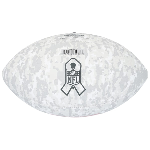 Michael Irvin Dallas Cowboys Autographed Fanatics Authentic 2024 Salute To Service Wilson Football - The Ballers Bank