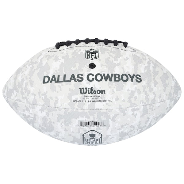 Michael Irvin Dallas Cowboys Autographed Fanatics Authentic 2024 Salute To Service Wilson Football - The Ballers Bank