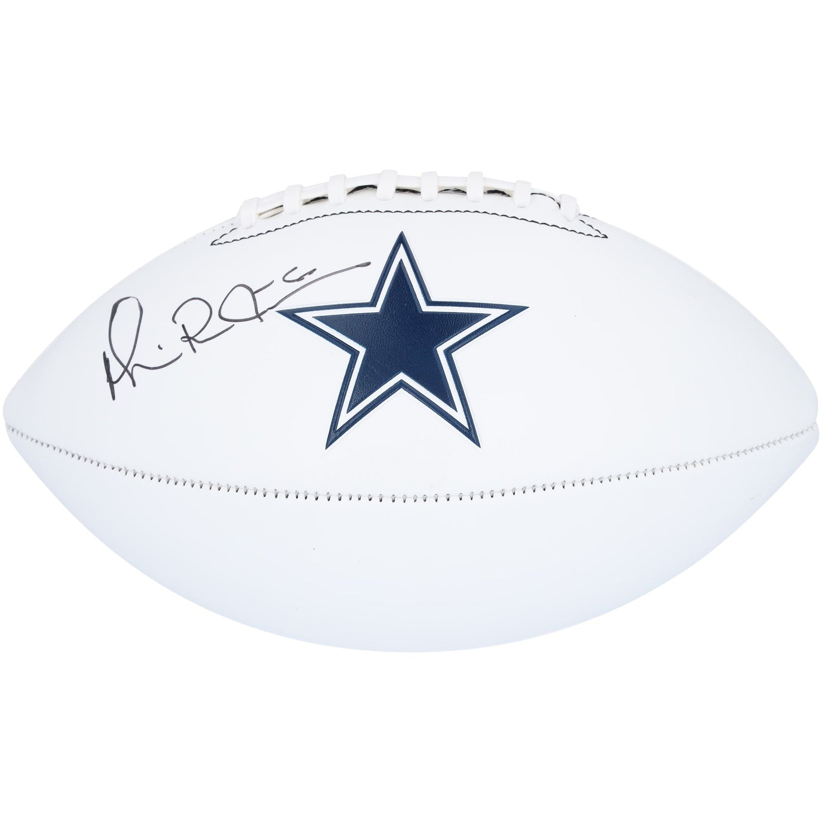 Michael Irvin Dallas Cowboys Autographed Fanatics Authentic Franklin White Panel Football - The Ballers Bank