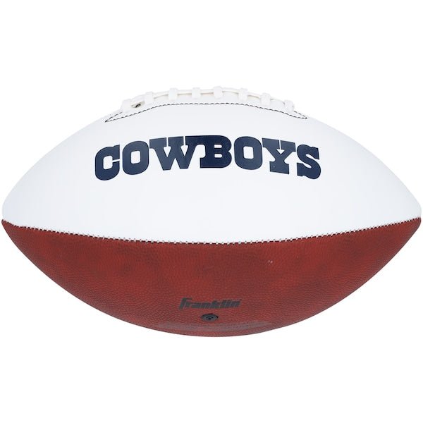 Michael Irvin Dallas Cowboys Autographed Fanatics Authentic Franklin White Panel Football - The Ballers Bank