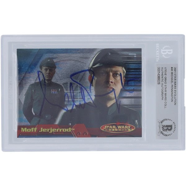 Michael Pennington Star Wars Autographed 2001 Topps Evolution 48 BGS Authenticated Card - The Ballers Bank