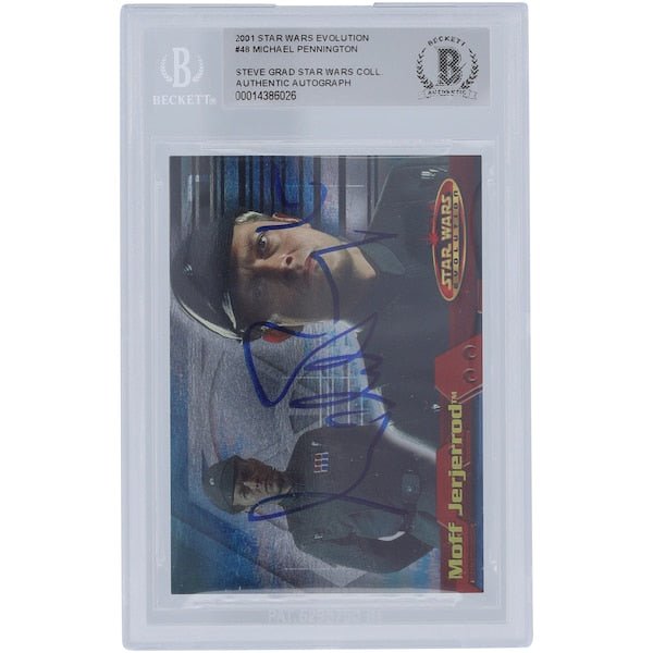 Michael Pennington Star Wars Autographed 2001 Topps Evolution 48 BGS Authenticated Card - The Ballers Bank