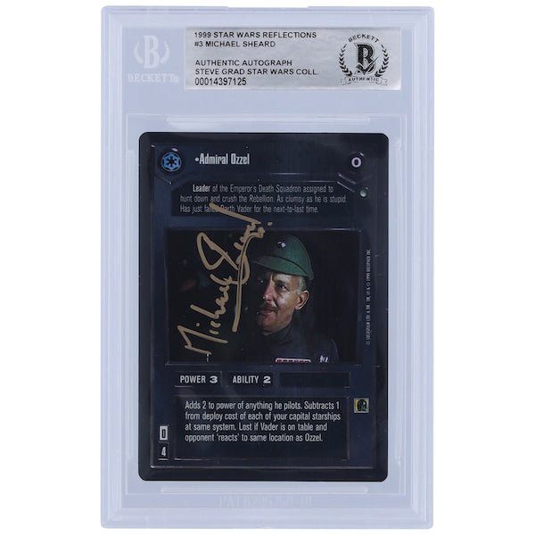 Michael Sheard Star Wars Autographed 1999 CCG Reflections 3 BGS Authenticated Card - The Ballers Bank