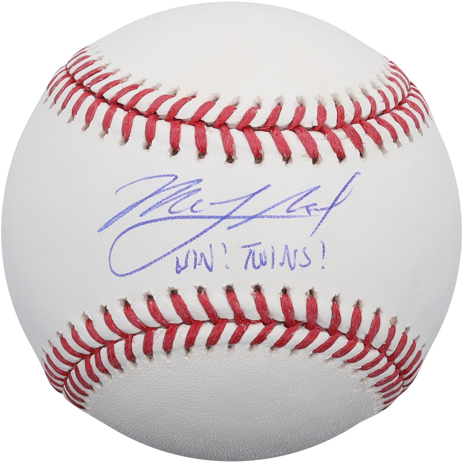 Mick Abel Minnesota Twins Autographed Fanatics Authentic Baseball with "Win! Twins!" Inscription - The Ballers Bank