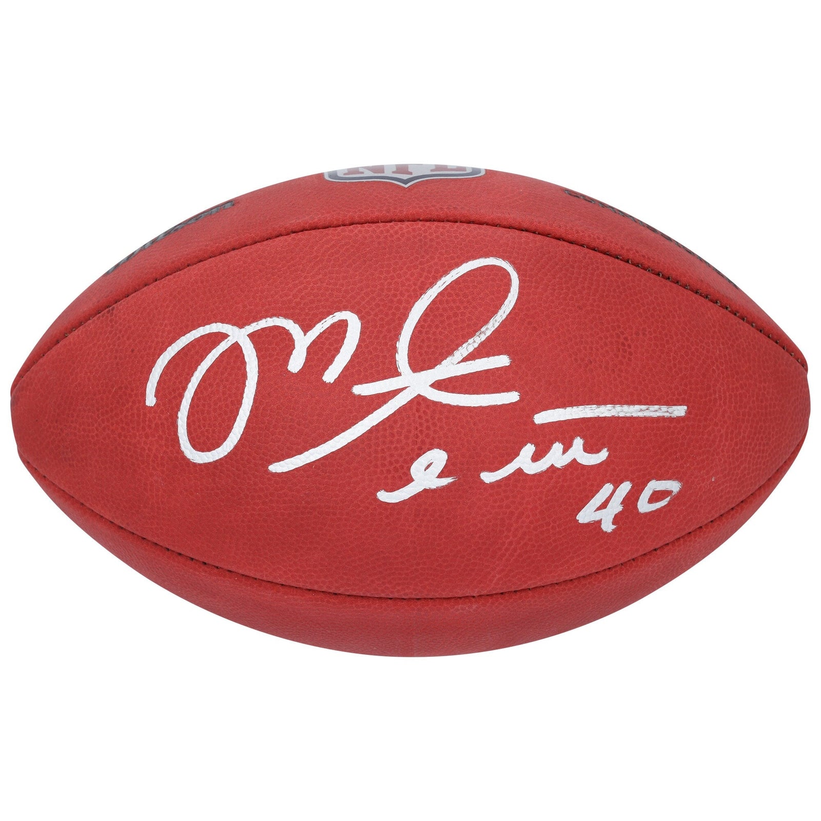 Mike Alstott Tampa Bay Buccaneers Autographed Fanatics Authentic Wilson Duke Full Color Football - The Ballers Bank