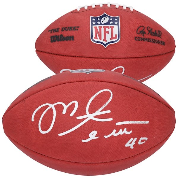 Mike Alstott Tampa Bay Buccaneers Autographed Fanatics Authentic Wilson Duke Full Color Football - The Ballers Bank