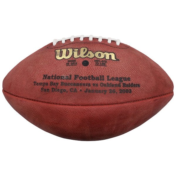 Mike Alstott Tampa Bay Buccaneers Autographed Fanatics Authentic Wilson Super Bowl XXXVII Football - The Ballers Bank