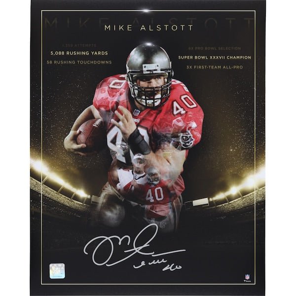 Mike Alstott Tampa Bay Buccaneers Fanatics Authentic Autographed 16" x 20" Golden Years Photograph - The Ballers Bank