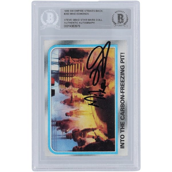 Mike Edmonds Star Wars Autographed 1980 Topps The Empire Strikes Back 203 BGS Authenticated Card - The Ballers Bank