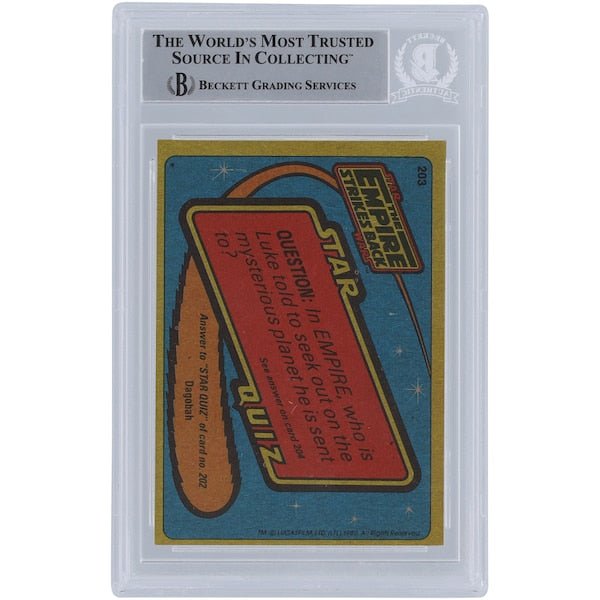Mike Edmonds Star Wars Autographed 1980 Topps The Empire Strikes Back 203 BGS Authenticated Card - The Ballers Bank
