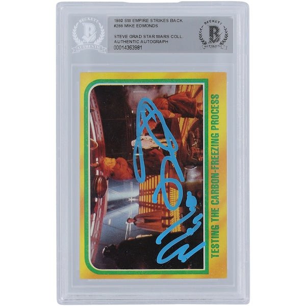 Mike Edmonds Star Wars Autographed 1980 Topps The Empire Strikes Back 288 BGS Authenticated Card - The Ballers Bank