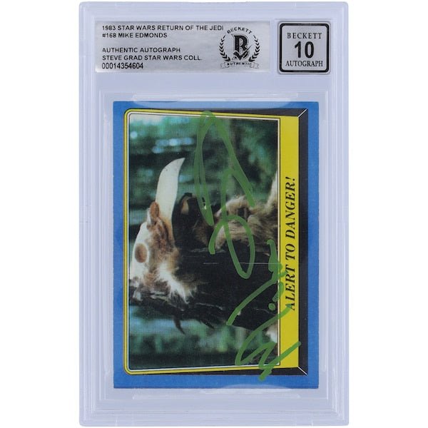 Mike Edmonds Star Wars Autographed 1983 Topps Return of the Jedi 168 BGS Authenticated 10 Card - The Ballers Bank