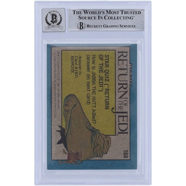 Mike Edmonds Star Wars Autographed 1983 Topps Return of the Jedi 168 BGS Authenticated 10 Card - The Ballers Bank