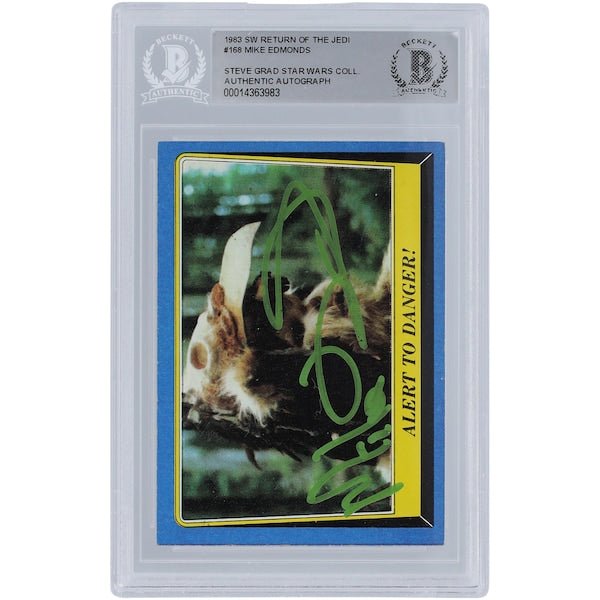 Mike Edmonds Star Wars Autographed 1983 Topps Return of the Jedi 168 BGS Authenticated Card - The Ballers Bank
