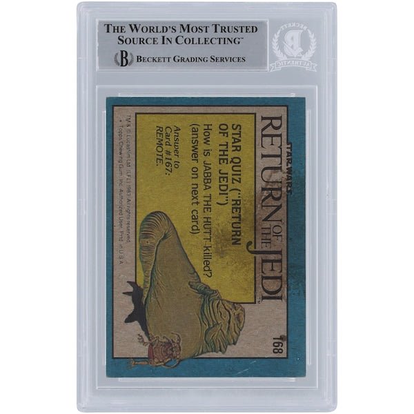 Mike Edmonds Star Wars Autographed 1983 Topps Return of the Jedi 168 BGS Authenticated Card - The Ballers Bank