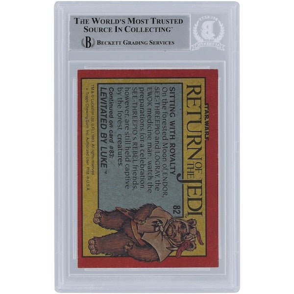 Mike Edmonds Star Wars Autographed 1983 Topps Return of the Jedi 82 BGS Authenticated Card - The Ballers Bank