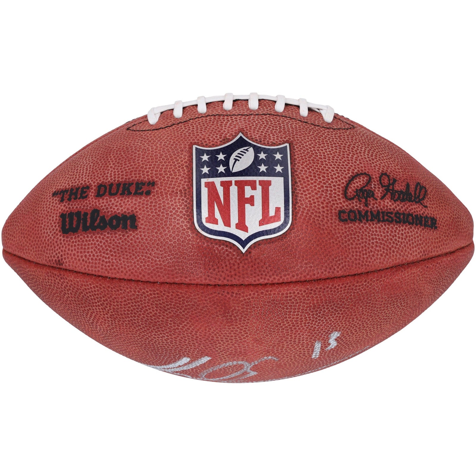 Mike Evans San Francisco 49ers Autographed Fanatics Authentic Wilson Duke Full Color Football - The Ballers Bank