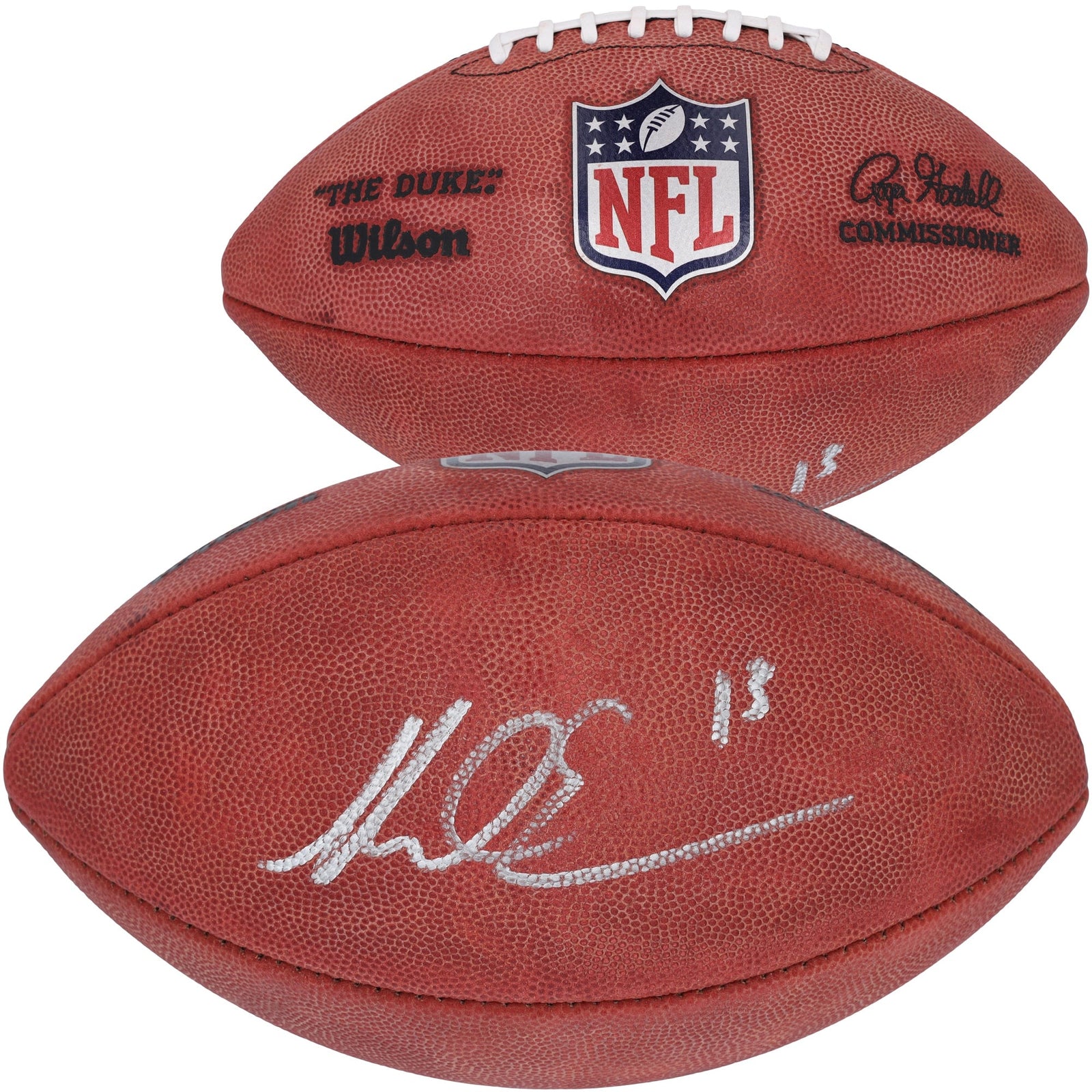 Mike Evans San Francisco 49ers Autographed Fanatics Authentic Wilson Duke Full Color Football - The Ballers Bank