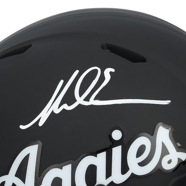 Mike Evans Texas A&M Aggies Autographed Fanatics Authentic Riddell Black Script Speed Mini Helmet - The Ballers Bank