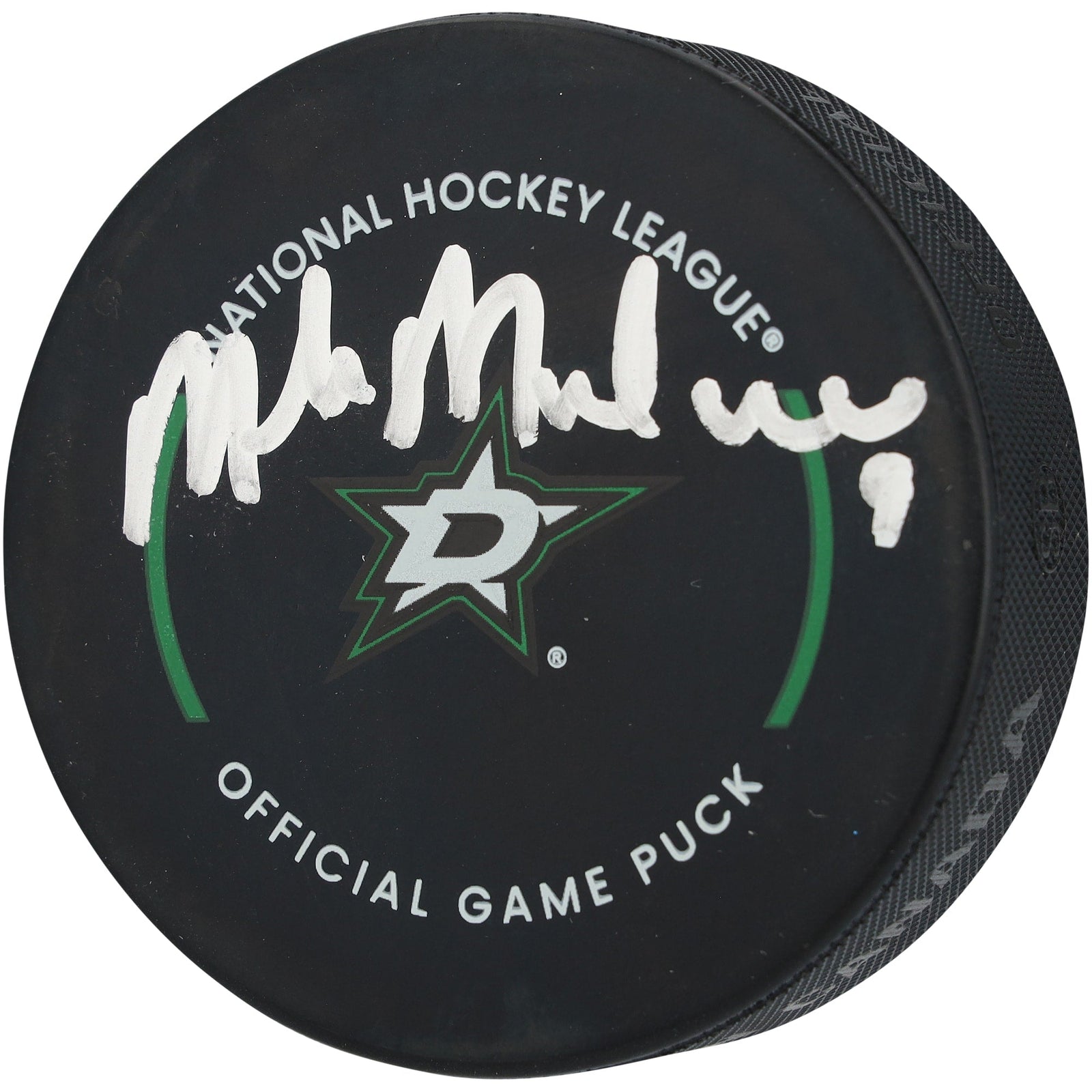 Mike Modano Dallas Stars Autographed Fanatics Authentic Official Game Puck - The Ballers Bank