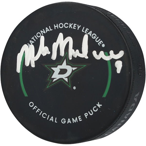 Mike Modano Dallas Stars Autographed Fanatics Authentic Official Game Puck - The Ballers Bank