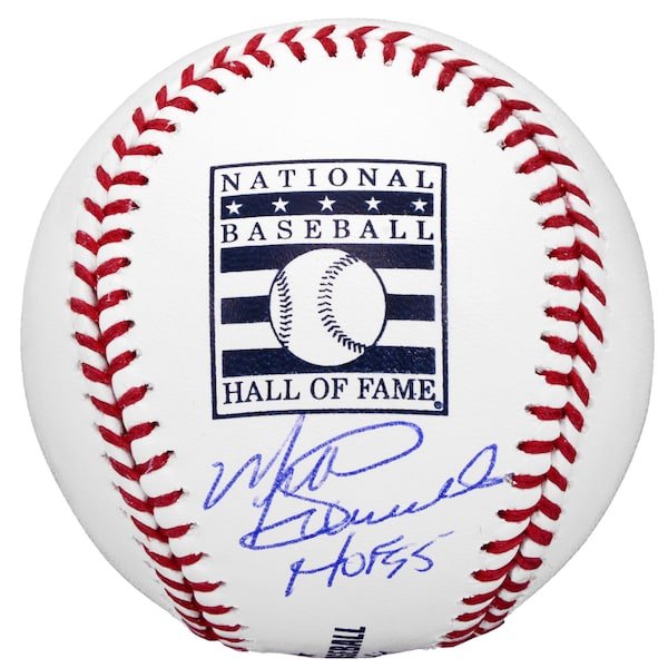 Mike Schmidt Philadelphia Phillies Fanatics Authentic Autographed Hall of Fame Logo Baseball with "HOF 95" Inscription - The Ballers Bank