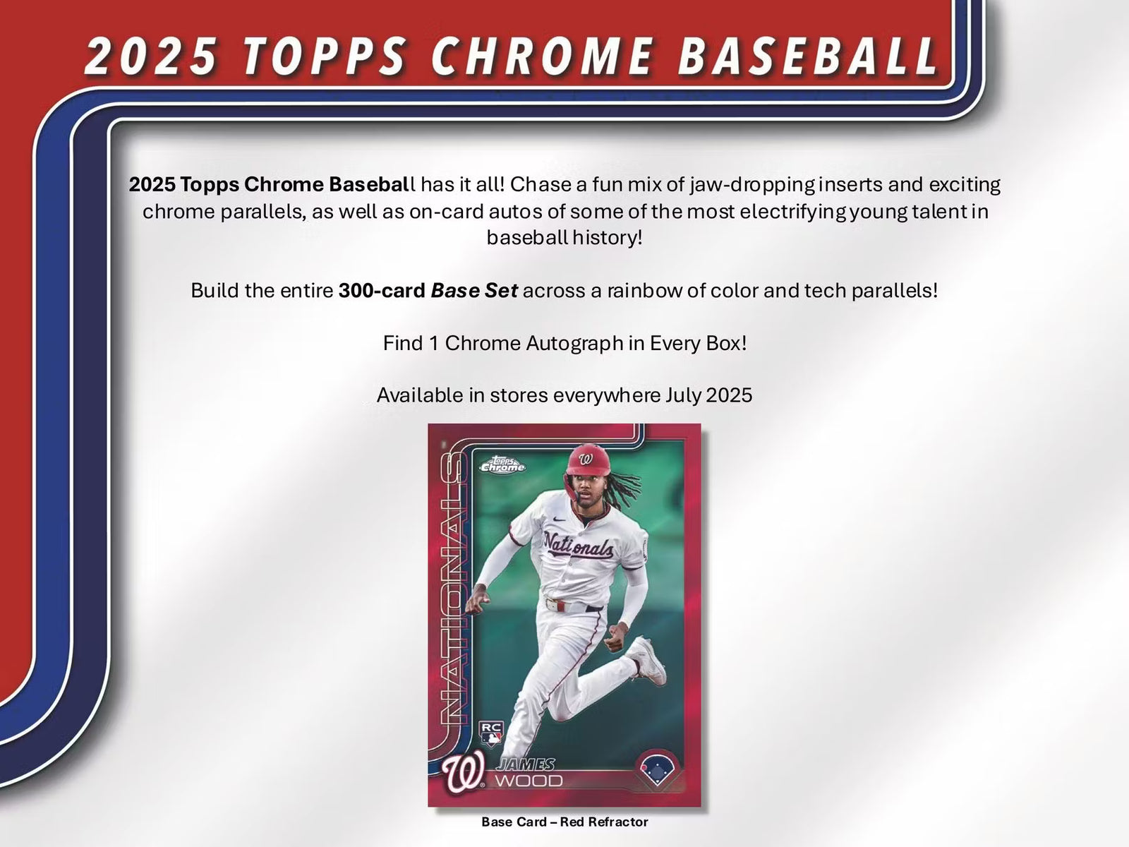 2025 Topps Chrome Baseball Jumbo Hobby Trading Cards
