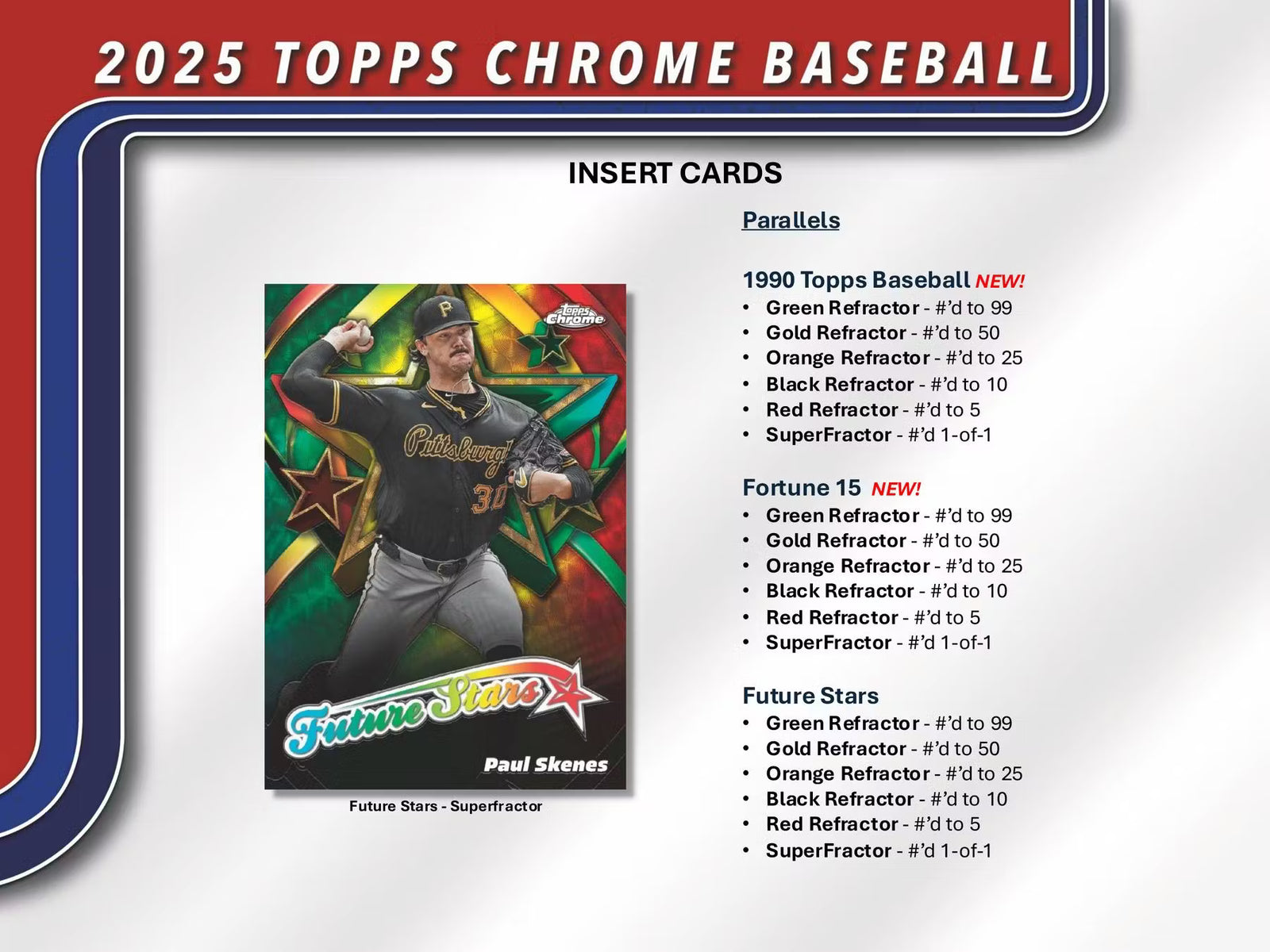 2025 Topps Chrome Baseball Jumbo Hobby Trading Cards