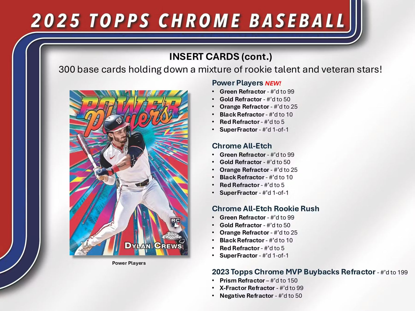 2025 Topps Chrome Baseball Jumbo Hobby Trading Cards
