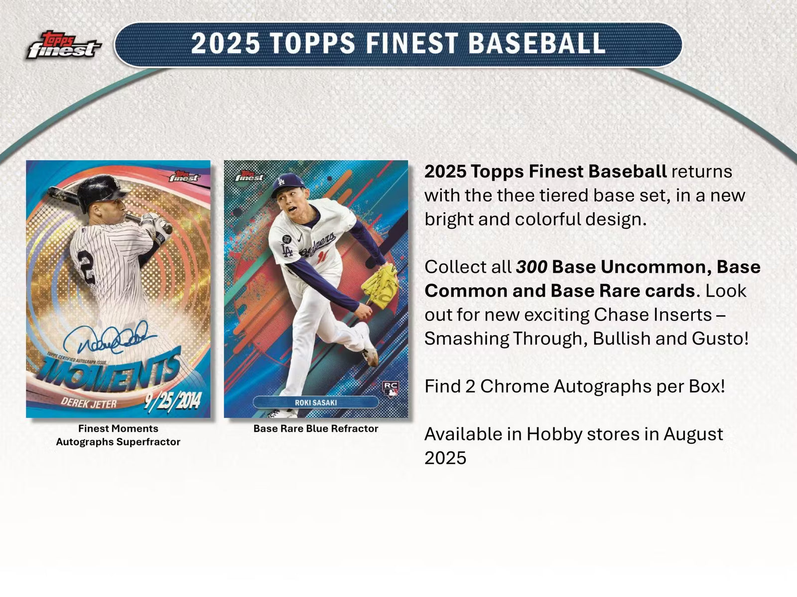 2025 Topps Finest Baseball Hobby Trading Cards