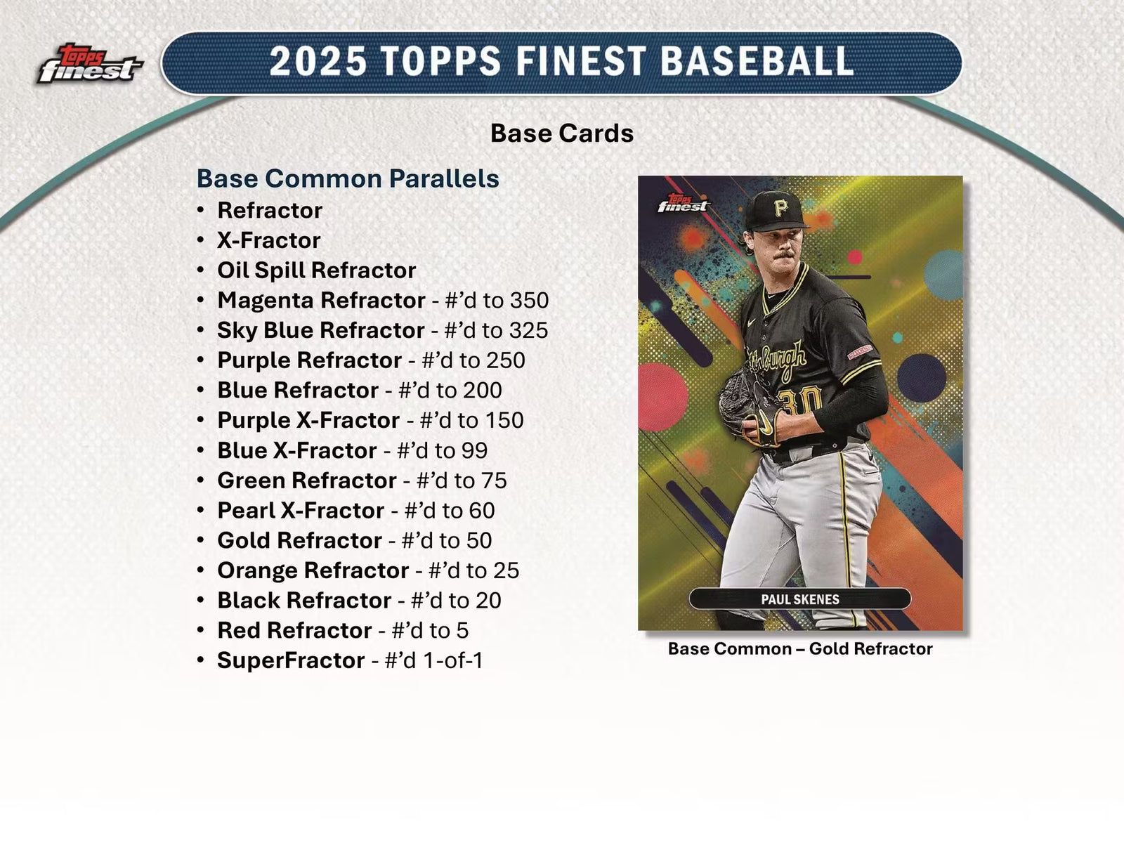 2025 Topps Finest Baseball Hobby Trading Cards