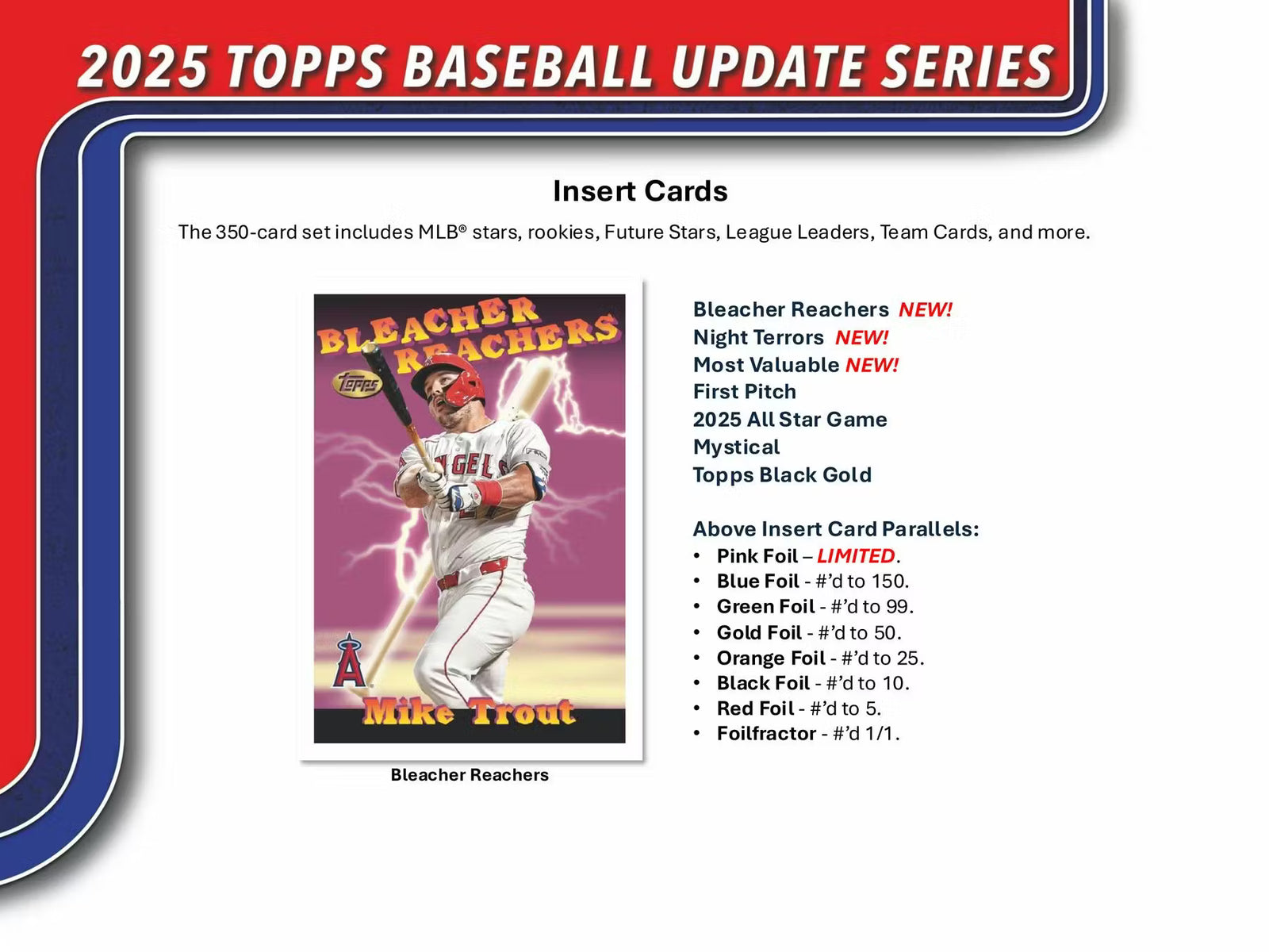 2025 Topps Baseball Update Series Blaster Trading Cards