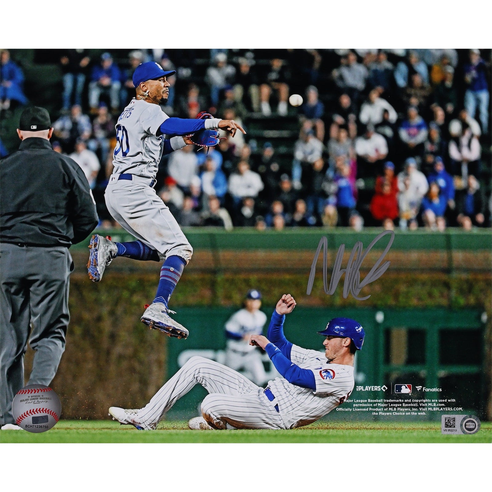 Mookie Betts Los Angeles Dodgers Autographed Fanatics Authentic 8" x 10" Shortstop Photograph - The Ballers Bank