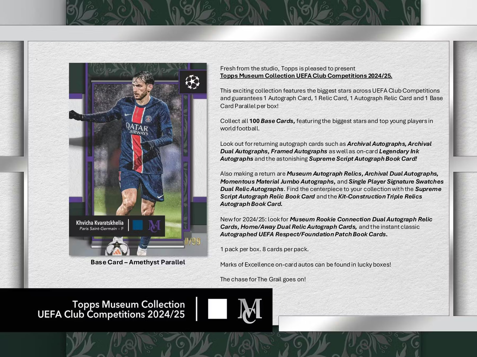 2025 Topps UEFA Club Competitions Museum Collection Soccer Hobby Trading Cards LV